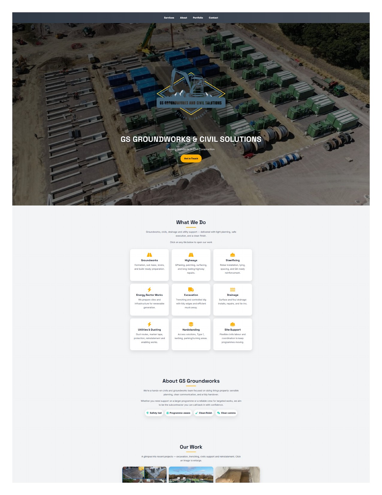 GSGW homepage preview